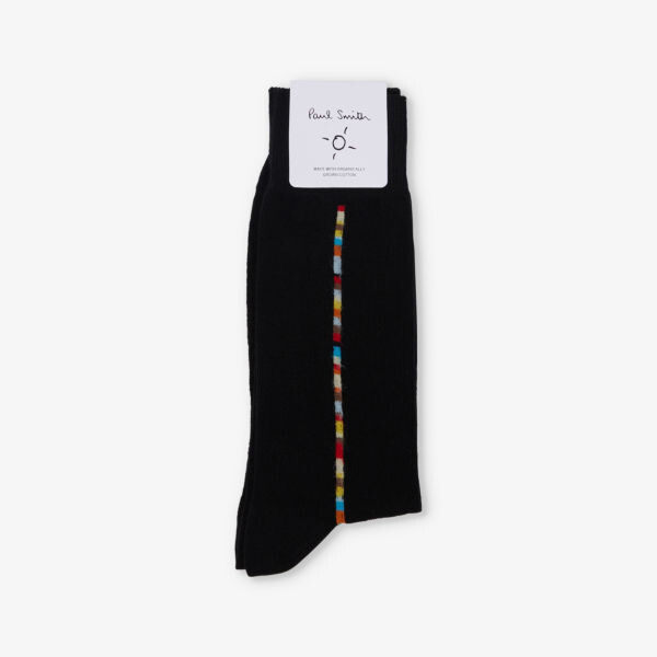 

Носки Vittore из смеси хлопка с узором в полоску Paul Smith, черный