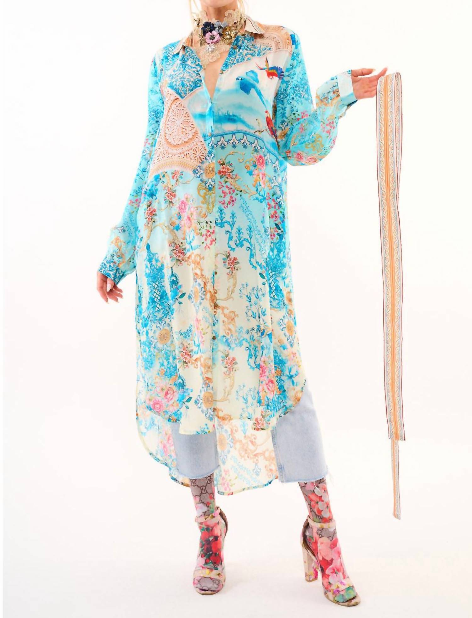 

Вивиан макси-платье в небесном цвете Aratta, Sky