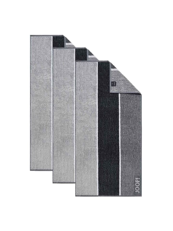 

Полотенце для рук JOOP! 3er Pack, цвет schwarz signature lines