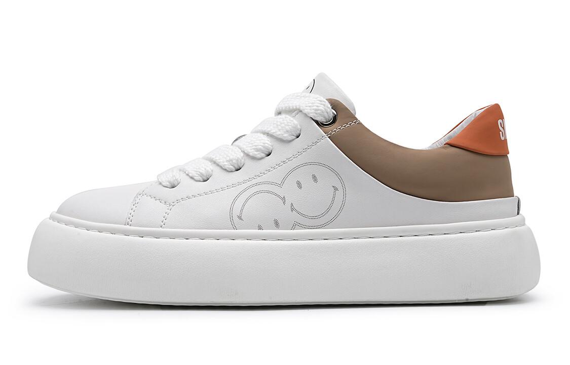 

Кеды мужские, обувь для скейтбординга низкая Smiley, цвет White/Khaki