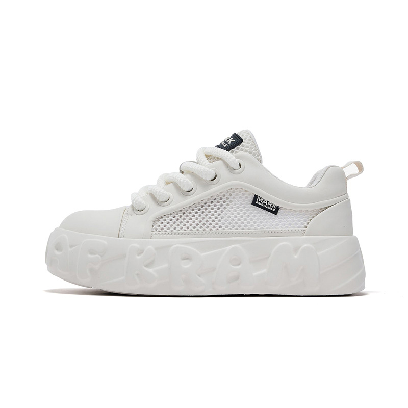 

FAIRWHALE Низкие скейтерские кроссовки унисекс белые женские, цвет White (Women's)