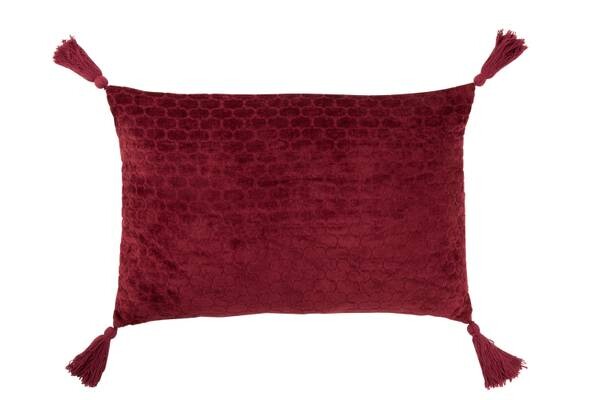 

Подушка J-LINE GPB, 40x60x40 см цвет burgundy