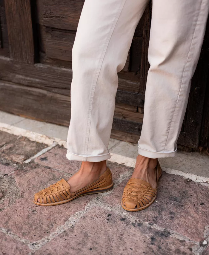 Женские сандалии Huarache Nisolo, коричневый/бежевый — фото 3