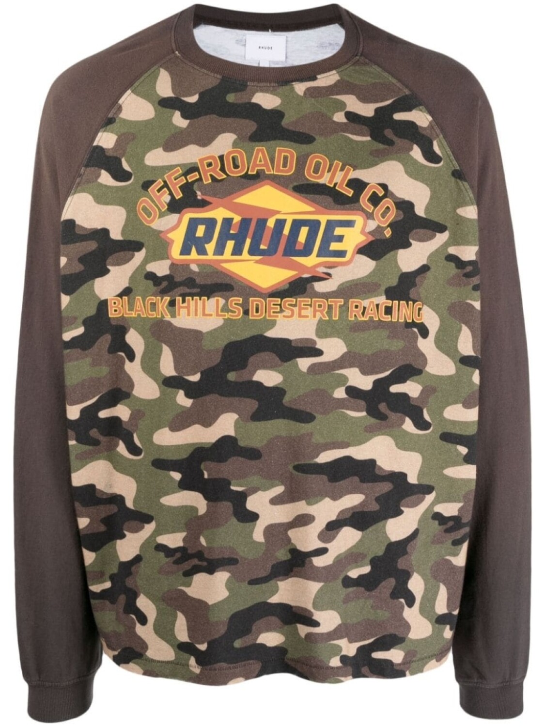 

RHUDE футболка с камуфляжным принтом, черный
