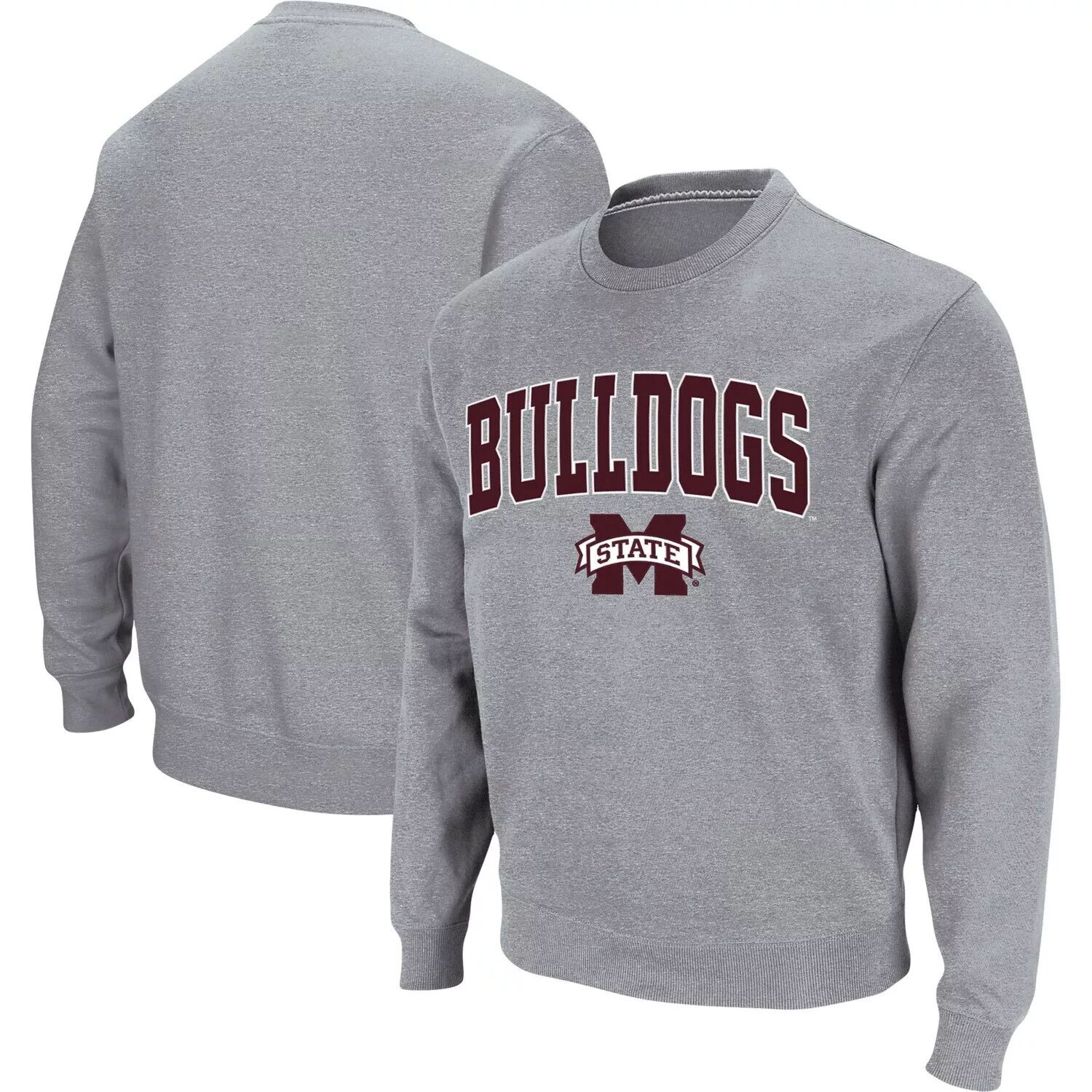 

Мужской саржевый пуловер с логотипом Mississippi State Bulldogs Arch & Logo Tackle серого цвета Colosseum, Серый, Мужской саржевый пуловер с логотипом Mississippi State Bulldogs Arch & Logo Tackle серого цвета Colosseum