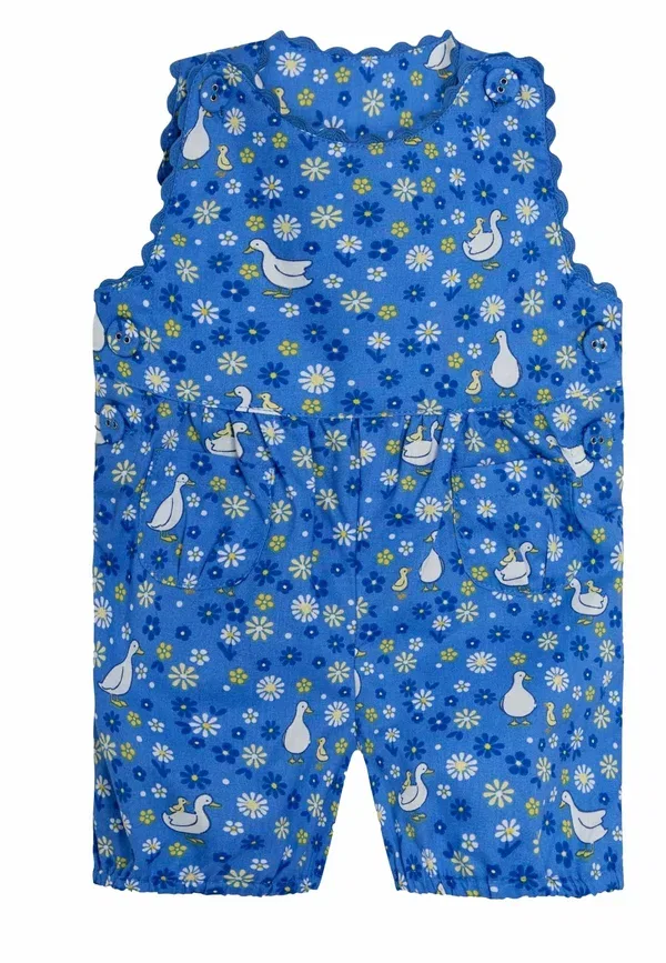 Комбинезон Regular fit Jojo Maman Bébé, синий с цветочным принтом