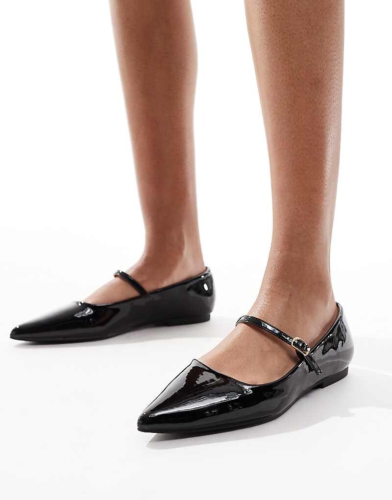 

Черные кружевные балетки River Island