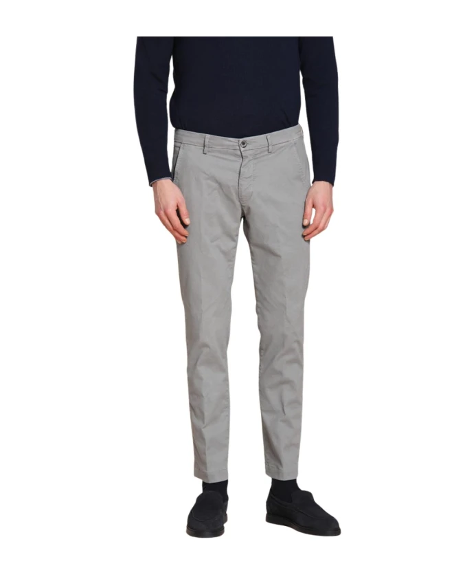 

Узкие брюки-чинос из габардина Mason'S, серый