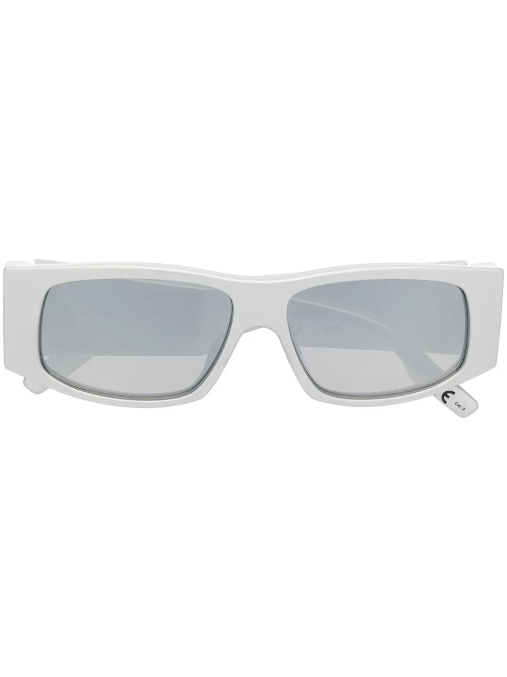 

Солнцезащитные очки Led в квадратной оправе Balenciaga Eyewear, серебяный