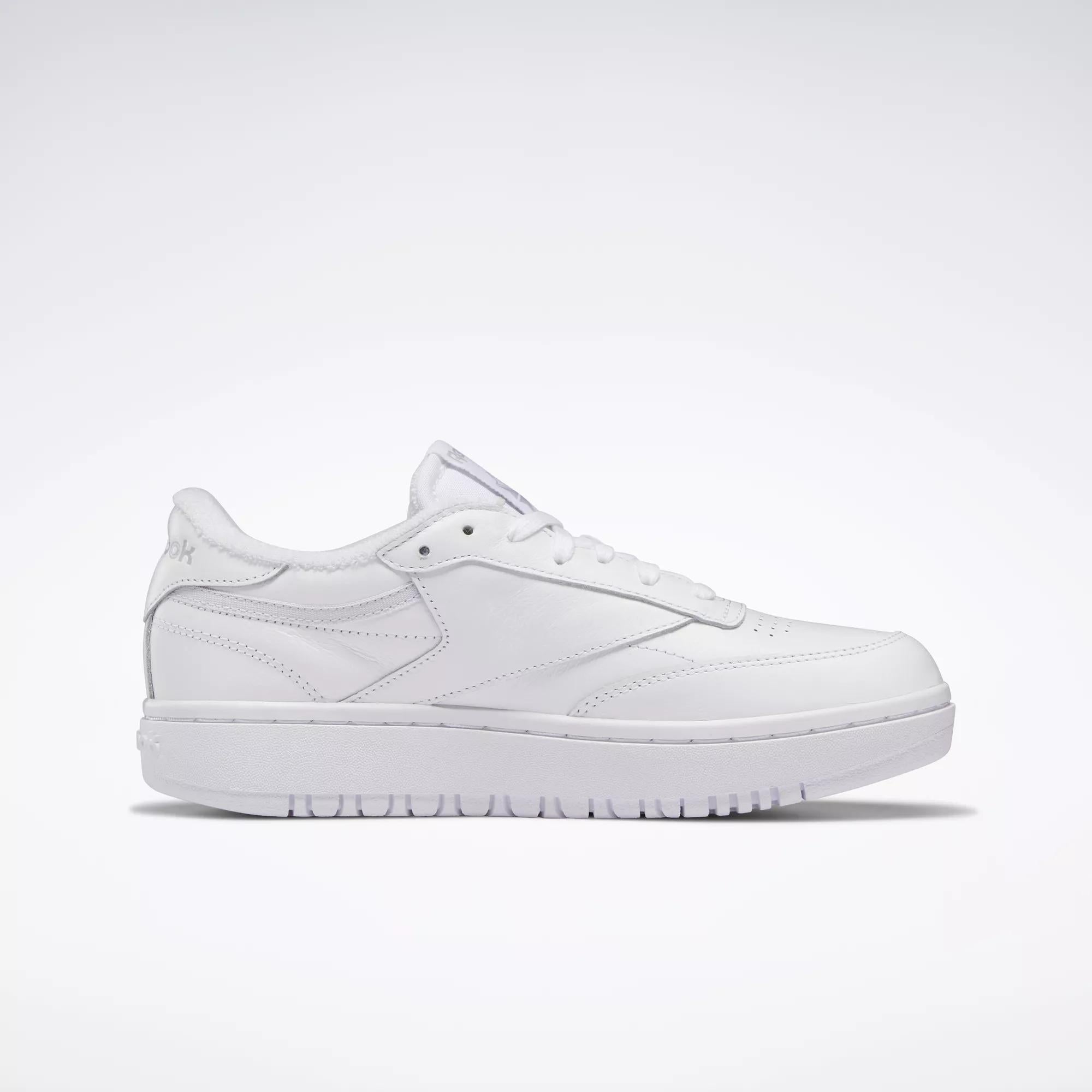 Кроссовки Club C Double Revenge Reebok, Chalk/Chalk/Classic Burgundy — фото 2