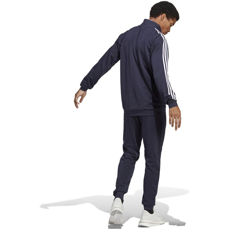 Базовый спортивный костюм из французского трикотажа с тремя полосками Adidas, цвет legink — фото 3