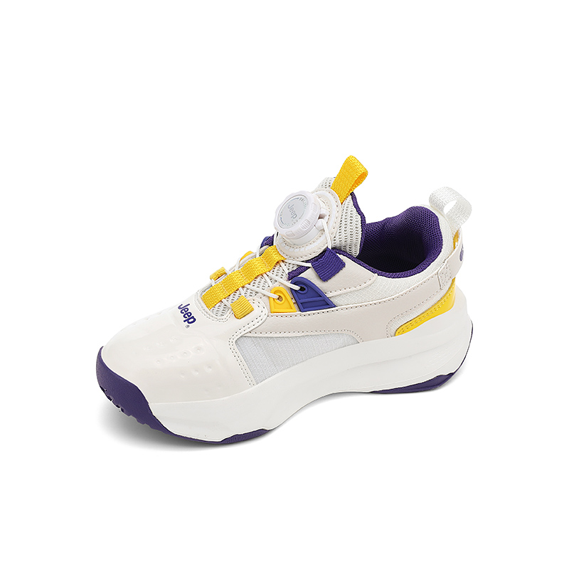 Galloping Wind 30 Slip Resistant, Abrasion Resistant, Lightweight Cushioning Support Low top Jeep, lakers фиолетовый золото белый — фото 4