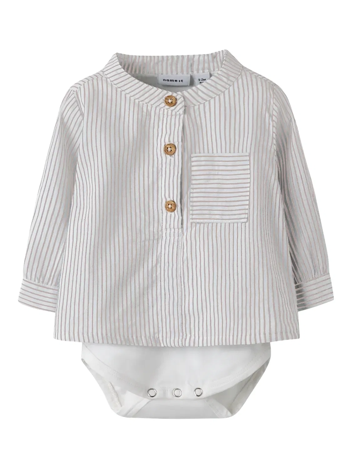 Боди с длинным рукавом, в полоску, Name it, navy blazer