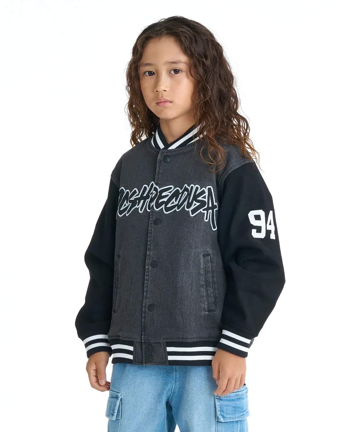 Куртка-бомбер DC Shoes Kids 26 KD Varsity Jacket, серый — фото 2