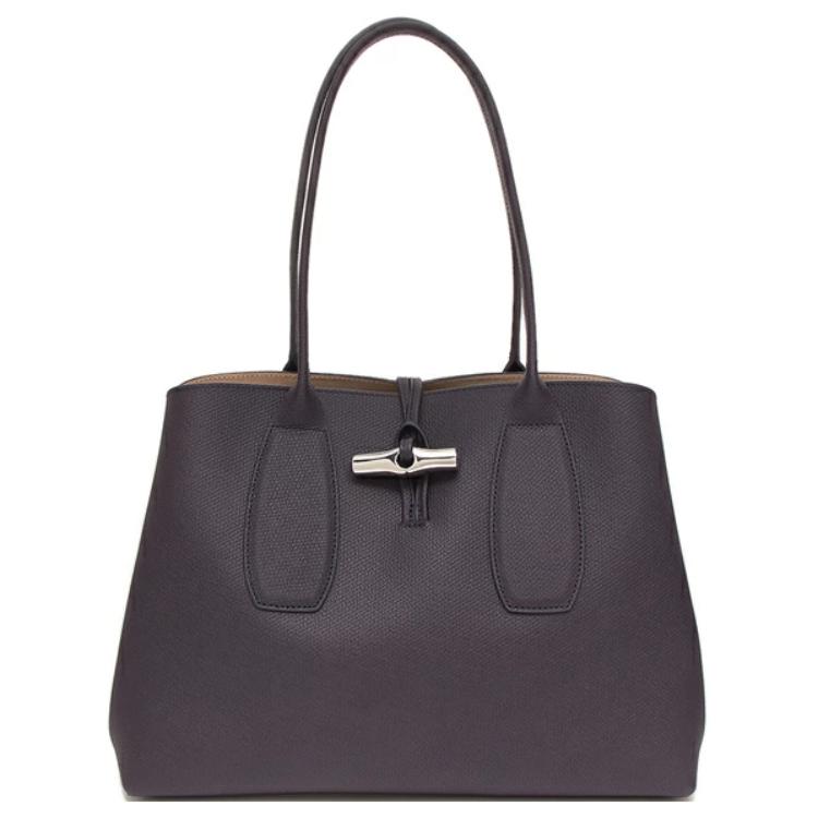 

LONGCHAMP Женская кожаная сумка фиолетового цвета