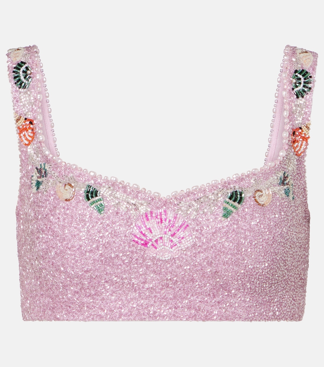 

Укороченный топ с декором Марина Clio Peppiatt, Lilac