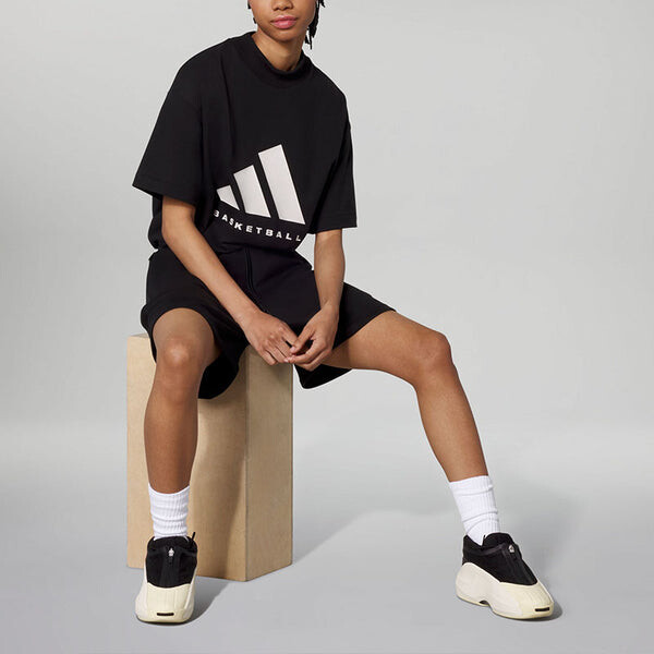 Футболка баскетбольная футболка Adidas, черный — фото 4