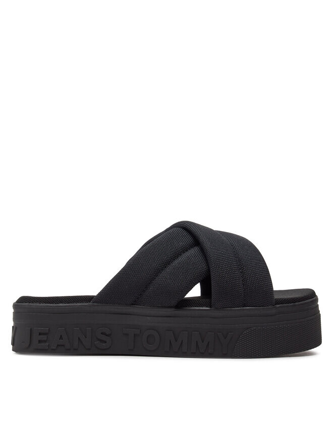 

Мюли Tjw Lettering Flatform Sandal Tommy Jeans, черный
