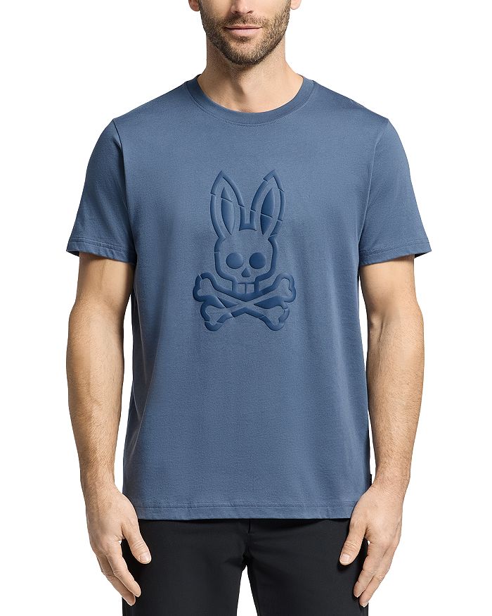 

Футболка с графическим логотипом Nucla Psycho Bunny, синий