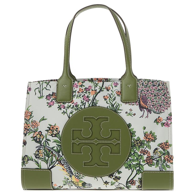 

TORY BURCH ПВХ сумка шоппер мини женская зимняя с принтом шалфея