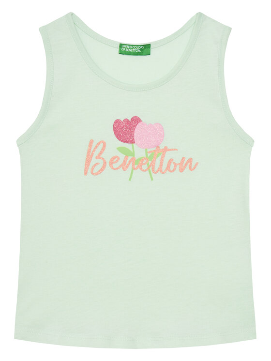 

Топ regular fit 3I1XGH012 United Colors Of Benetton, зеленый