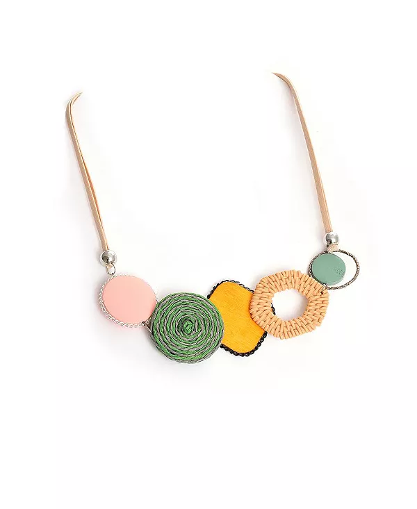 

Женское позолоченное дизайнерское ожерелье Sohi, brown