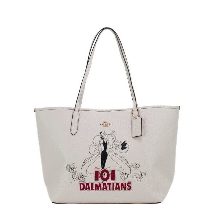 

Сумка-тоут City Tote из кожи с мотивом Disney Cruella 101 Dalmatians Coach