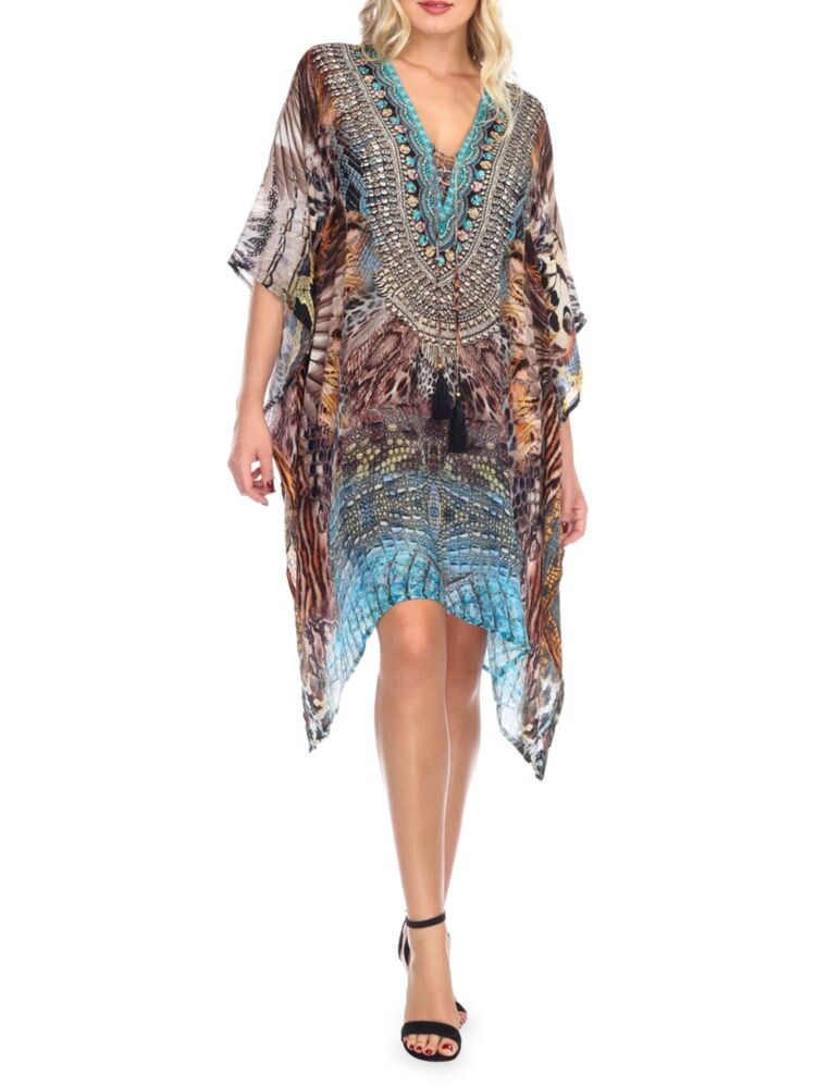 

Платье-кафтан с микс-принтом La Moda Clothing, цвет Blue Brown