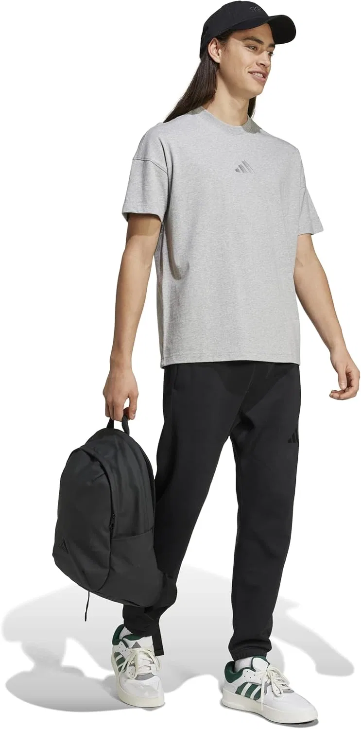 Футболка свободная adidas, цвет Medium Grey Heather — фото 2