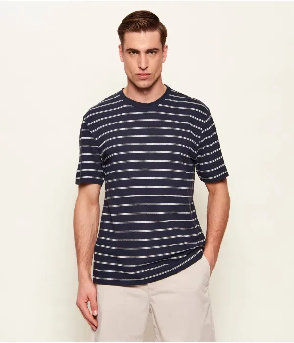 Футболка H-Taut 235 regular fit Boss, темно-синий