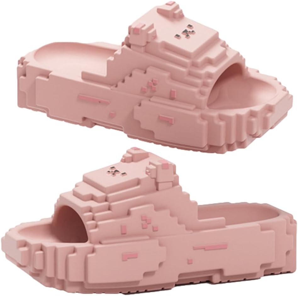 

Домашние тапочки Yafirgeer в виде медведя для женщин и мужчин, ПВХ-подошва, стильные, противоскользящие, для дома и улицы, розовый