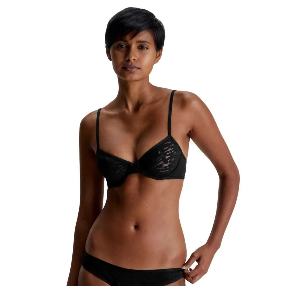 

Бюстгальтер Calvin Klein Lace Demi, черный