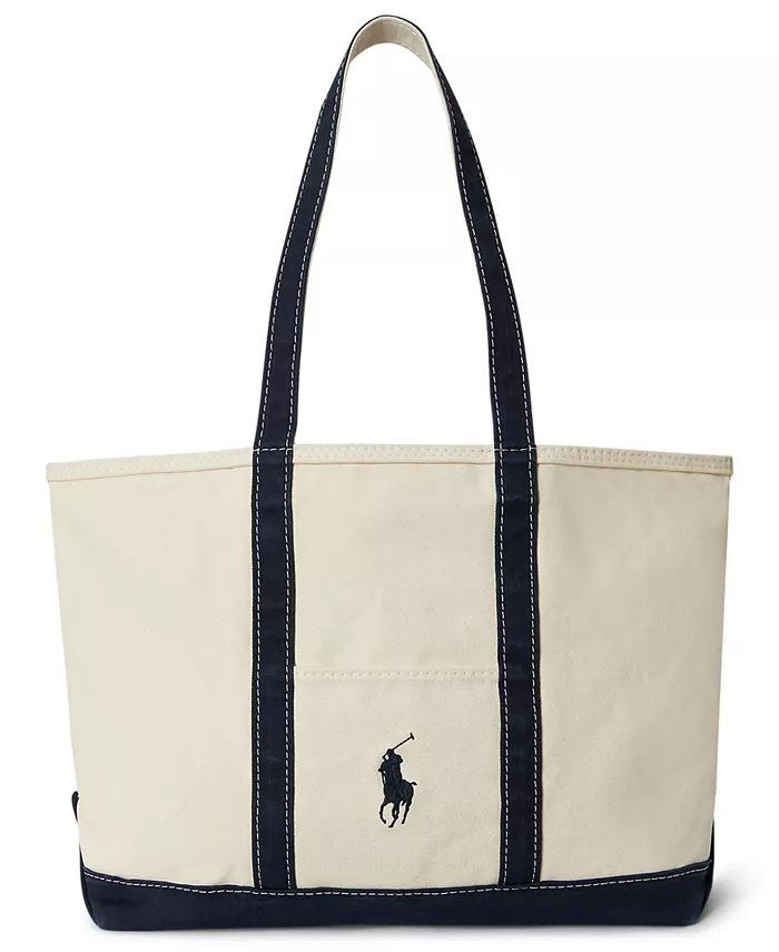 

Большая сумка-тоут Big Pony Canvas вместительная Polo Ralph Lauren