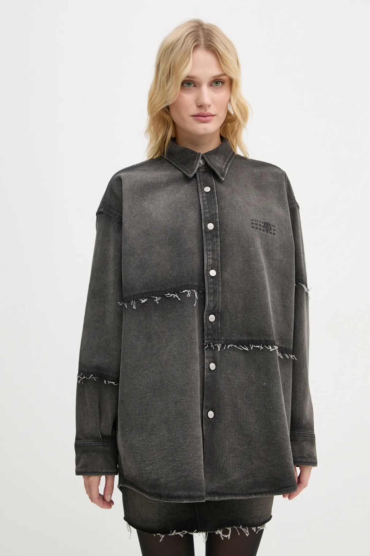 

Джинсовая куртка MM6 Maison Margiela, серый