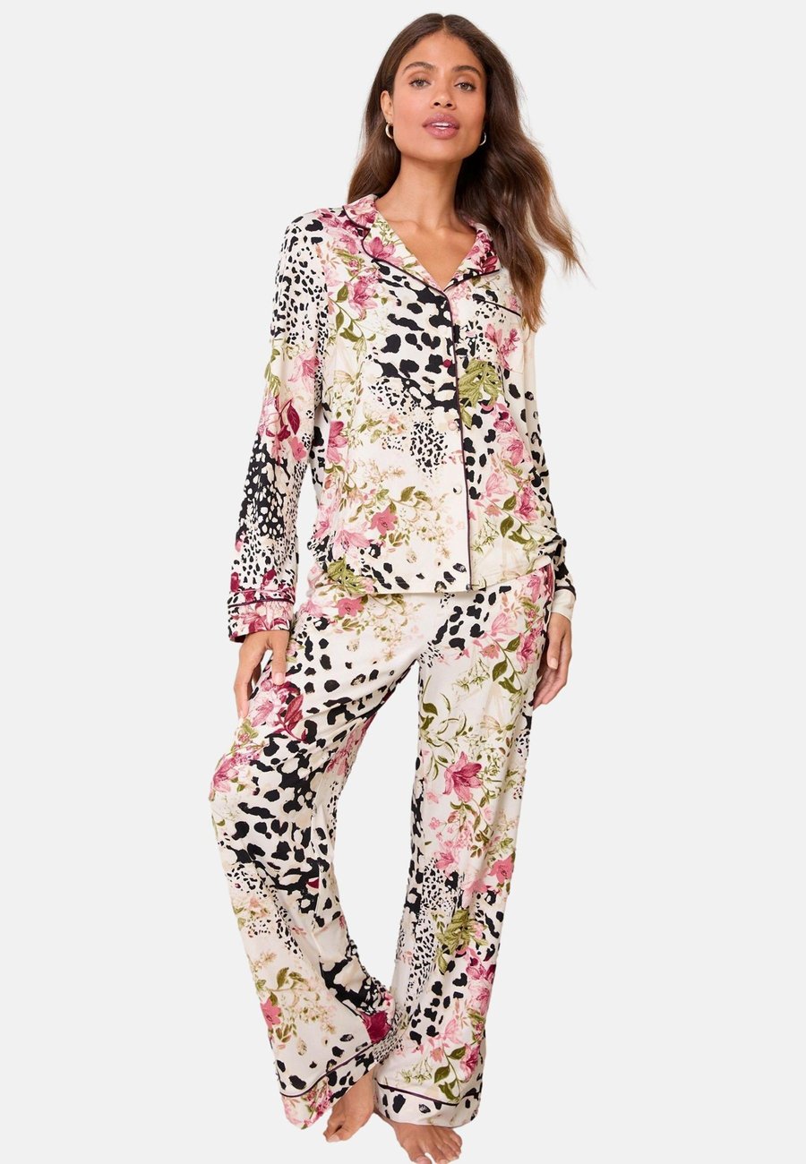 

Пижамный комплект Lipsy REGULAR FIT SET , Cream Animal Floral/Beige