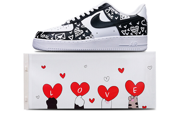 

Кроссовки Nike Air Force 1 Skateboard Shoes Men Low-Top Black White