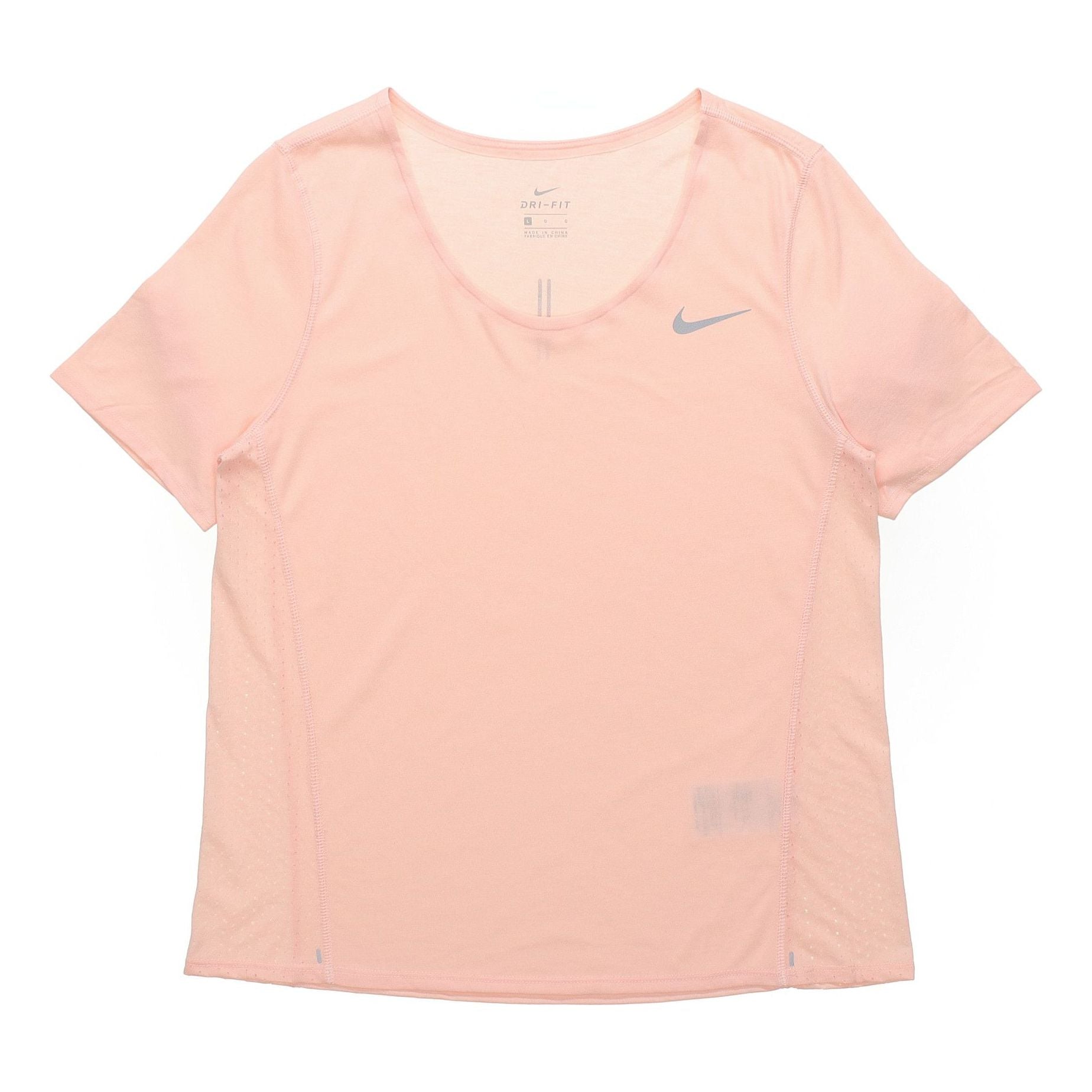

Футболка (WMNS) Nike City Sleek Dri-FIT Moisture Conduction Quick Dry Running Short Sleeve Washed Coral Red T-Shirt CU3235-664