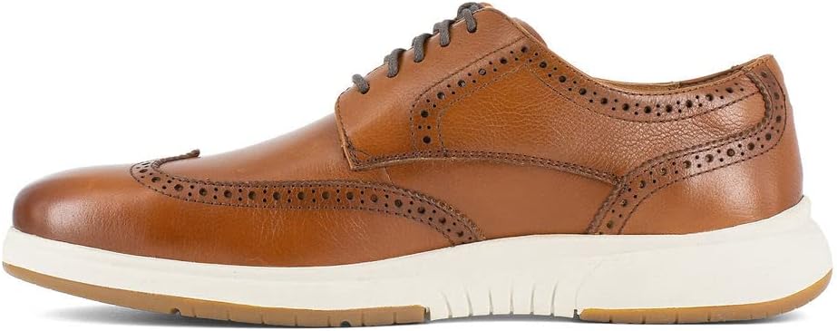 Мужские оксфорды Florsheim Work Flair Wingtip Oxford ST, Cognac — фото 4