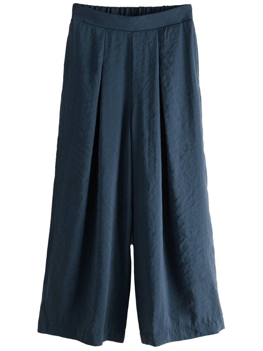 

Брюки со складками спереди Next Wide leg Pleat-Front Pants, темно-синий