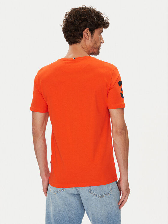 Футболка slim fit MUP3311 U.S. Polo Assn., оранжевый — фото 3