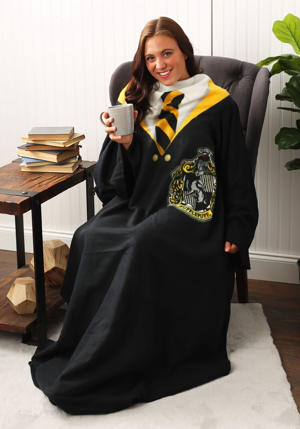 

Плед Harry Potter Hufflepuff The Northwest Company, черный / желтый