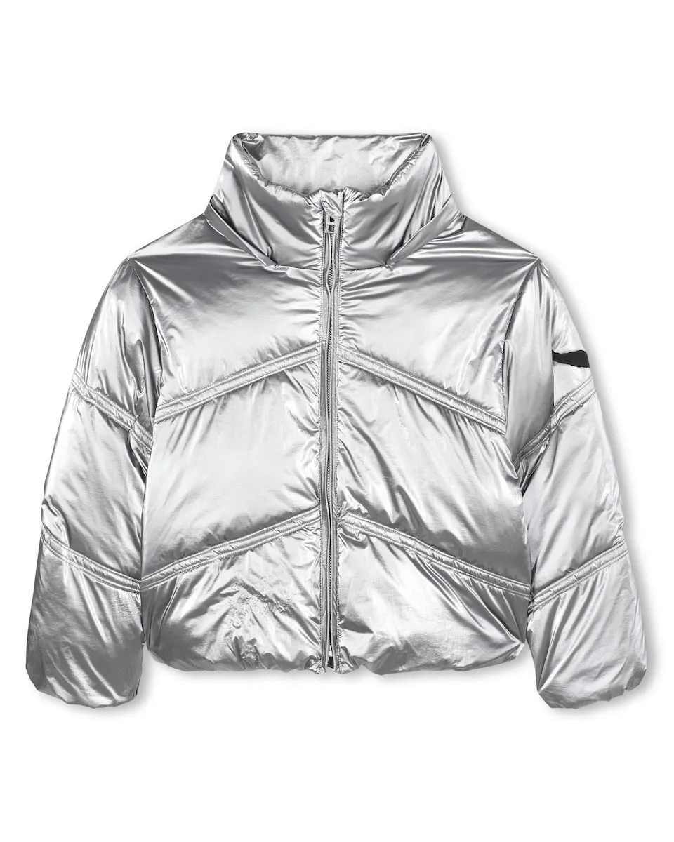 

Детское пальто серого цвета с длинными рукавами Zadig & Voltaire