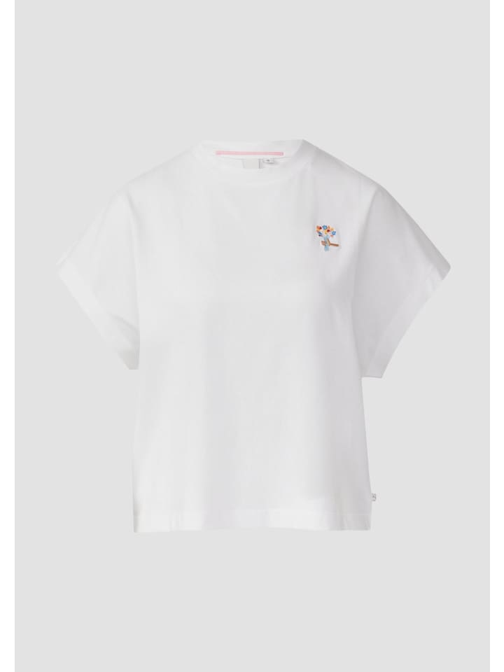 

Футболка в цвете 0100_white QS, Белый, Футболка в цвете 0100_white QS