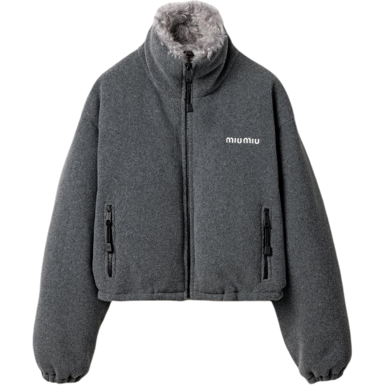 

Куртка пуховая женская серая MIU MIU, серый