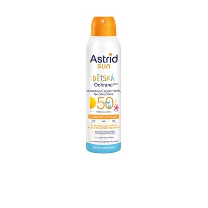 

Детский сухой спрей-невидимка для загара SPF 50 Sun 150 мл Astrid