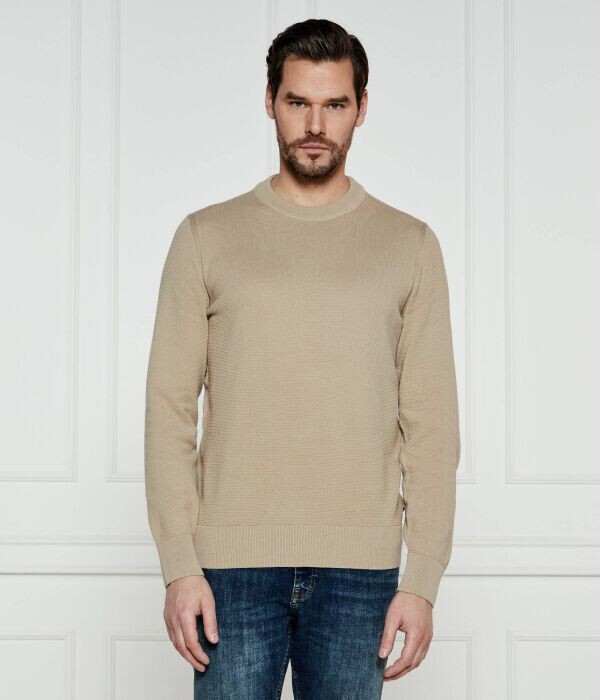 

Свитер Boss Ecaio-p Regular Fit, бежевый