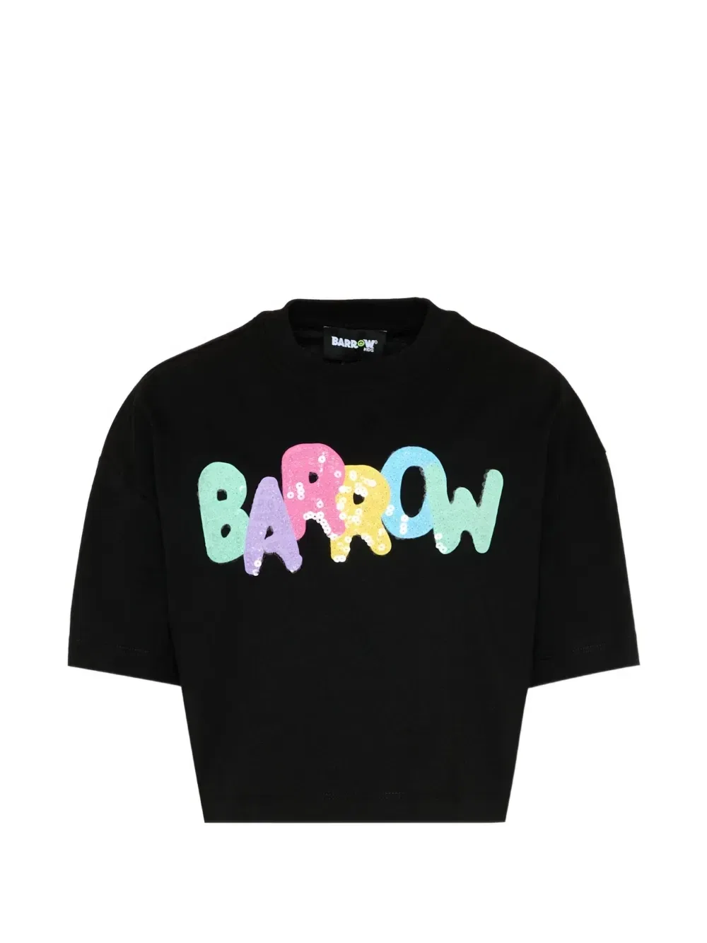 Футболка с короткими рукавами и пайетками Barrow Kids, черный
