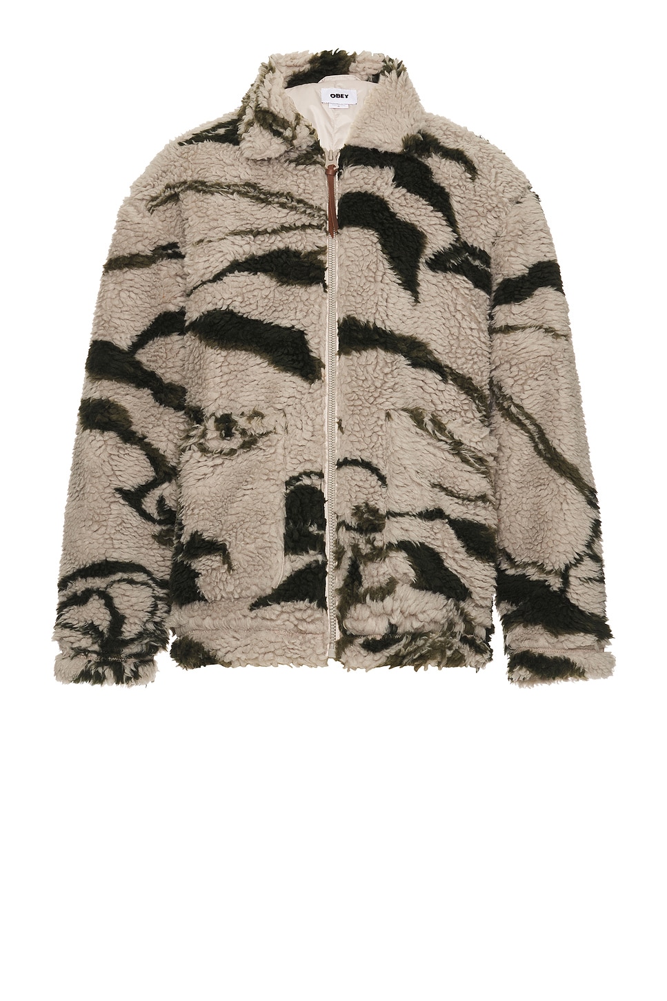 

Куртка из шерпы с грибами Obey, серебряный