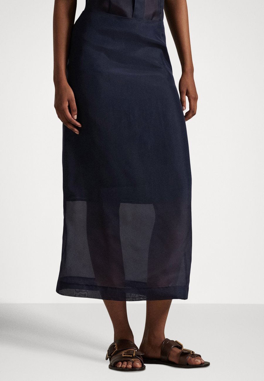 Юбка Polo Ralph Lauren SILK ORGANZA SKIRT, Atlantic/Dark Blue