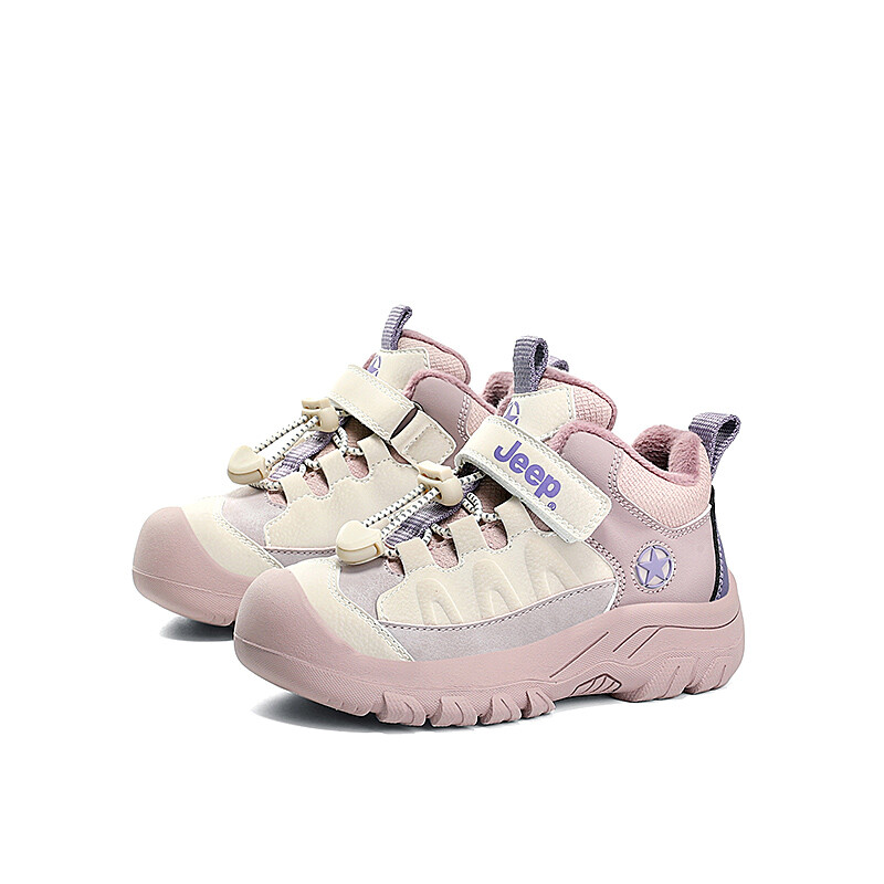 Кроссовки Jeep Kids Lifestyle Shoes Kids Low-top Pink, слоновая кость/фиолетовый — фото 4